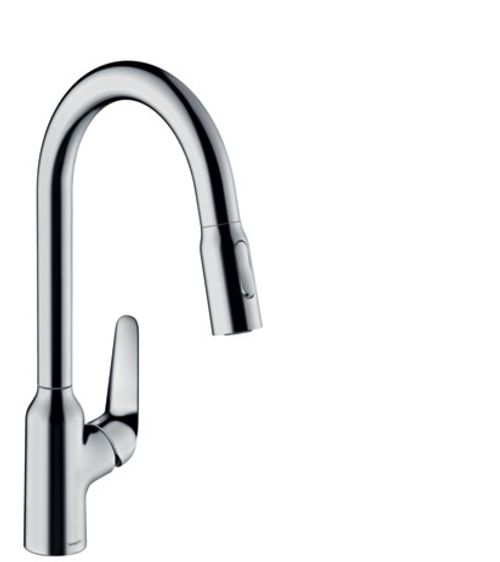 Hansgrohe-HG-Spueltischmischer-220-Focus-M42-Ausziehbrause-2jet-chrom-71800000 gallery number 1